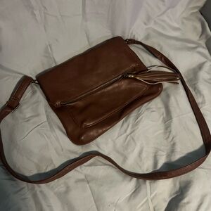 Brown crossbody purse